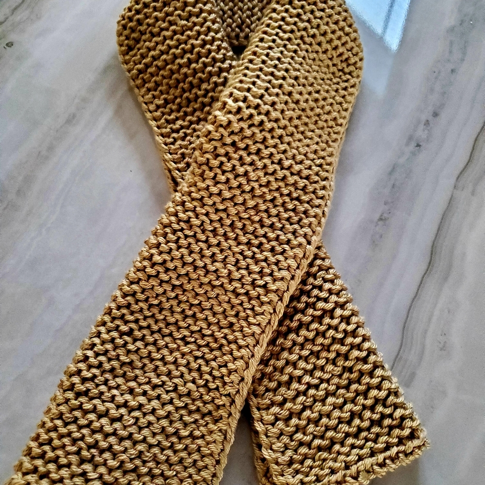 Double Garter Scarf